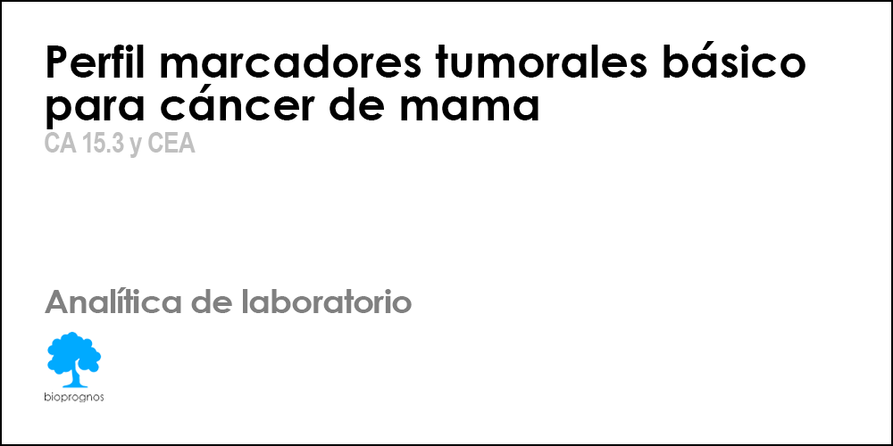 Perfil marcadores tumorales básico para cáncer de mama