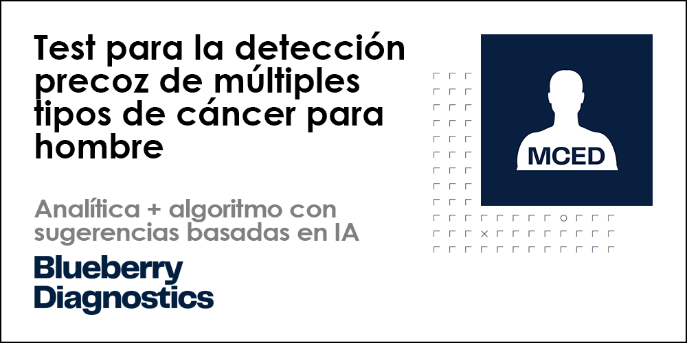 Test para la detección precoz de múltiples tipos de cáncer para hombre